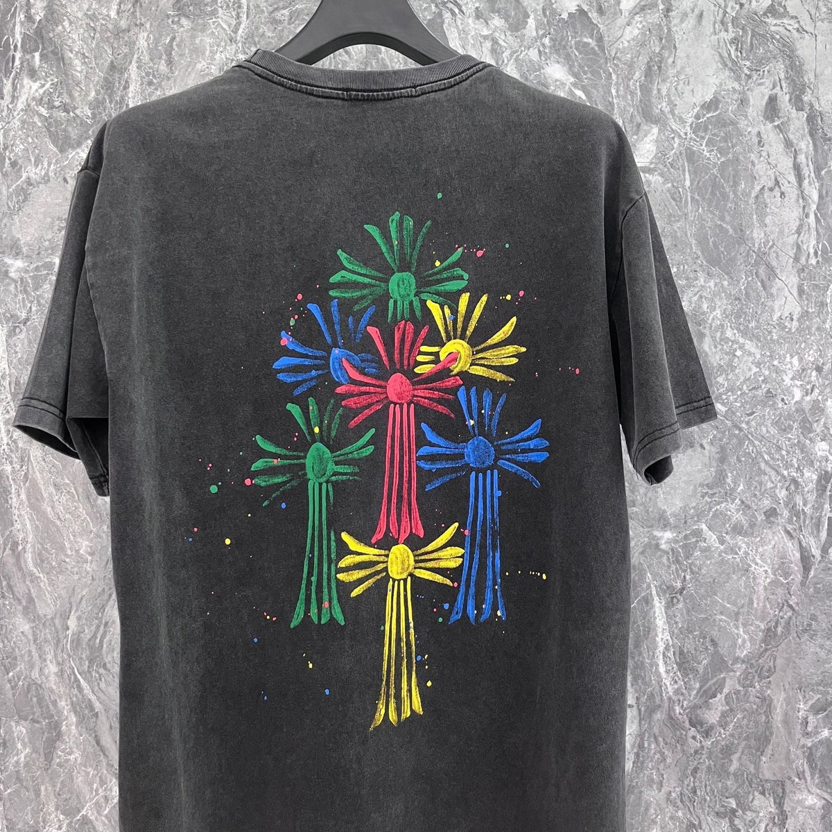 Chrome Heart T Shirts Croix Summer Trend Brand Short Sleeve Street